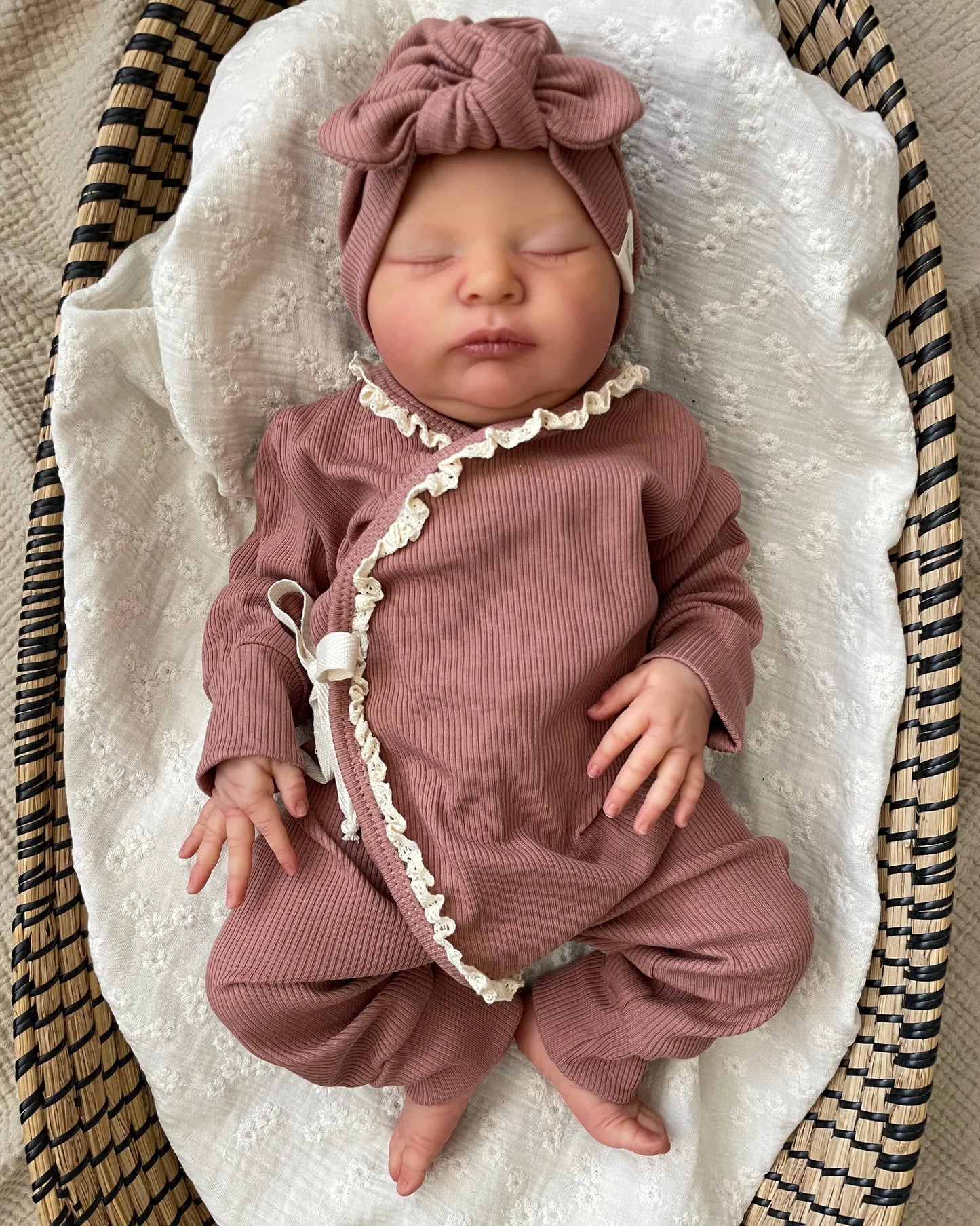 Turban musje rib | Klei roze afbeelding 2 - Blossom & Feather