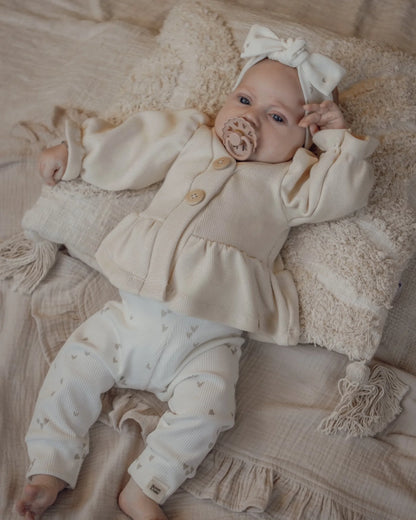Vestje | Baby knit | Cr�me afbeelding 1 - Blossom & Feather