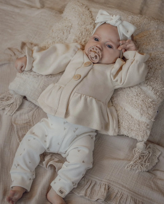 Vestje | Baby knit | Cr�me afbeelding 1 - Blossom & Feather