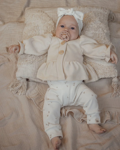 Vestje | Baby knit | Cr�me afbeelding 2 - Blossom & Feather
