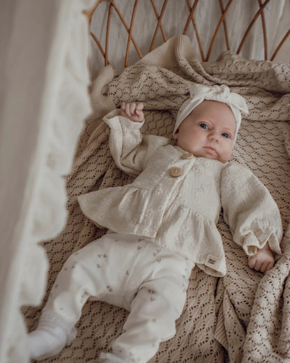 Vestje | Broderie | Ecru afbeelding 1 - Blossom & Feather